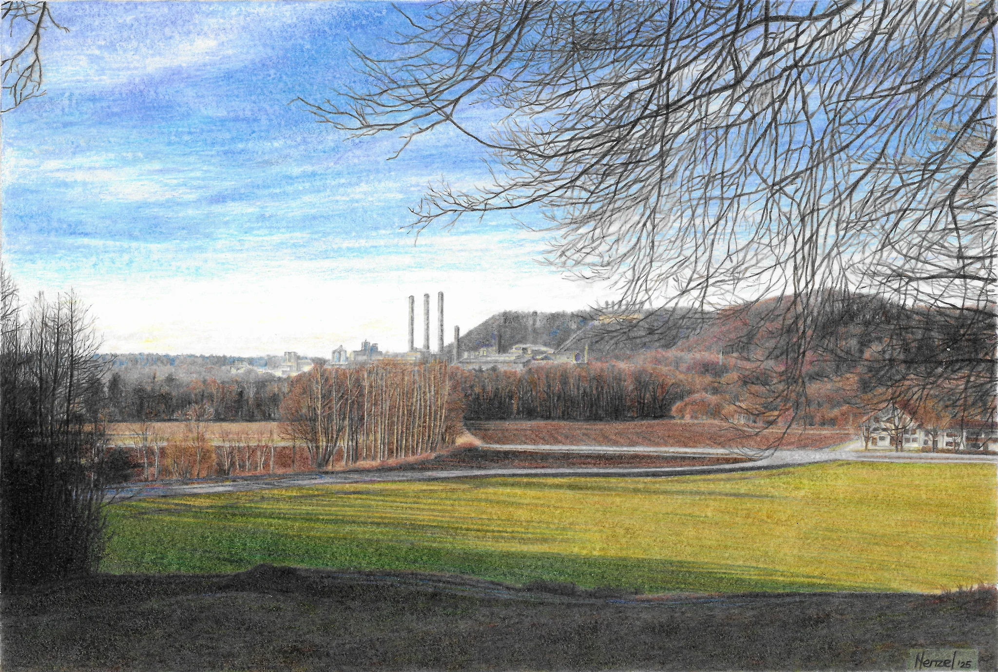 The Image "Heimat" pencil on paper 2025.